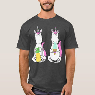 Unicorn BFFIce Cream & Pineapel T-Shirt