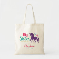 Unicorn Big Sister farbige Geschwister Personalisi