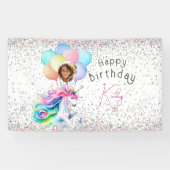 Unicorn Birthday Banner (Horizontal)