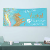 Unicorn Birthday Banner (Messe)