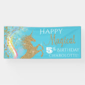 Unicorn Birthday Banner (Horizontal)