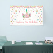 Unicorn Birthday Banner Personalized name (Messeveranstaltung)
