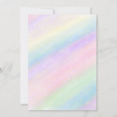 Unicorn Birthday Einladung (Rückseite)