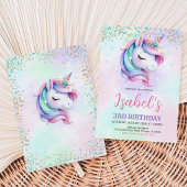 Unicorn Birthday Einladung