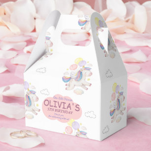 Unicorn Birthday Favor Box for Girls Party Geschenkschachtel