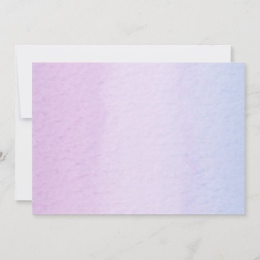 Unicorn Birthday Foto Einladung Rosa Lila Gold (Rückseite)