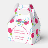 Unicorn Birthday Gefallen Box mit Dankeschön Nachr Geschenkschachtel (Rückseite)