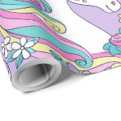 Unicorn Birthday Geschenkpapier (Rolleneckpunkt)