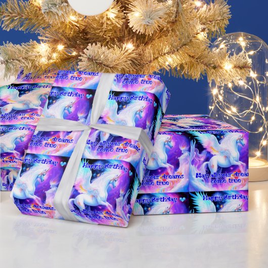 Unicorn Birthday Geschenkpapier (Feiertage)