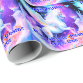 Unicorn Birthday Geschenkpapier (Rolleneckpunkt)