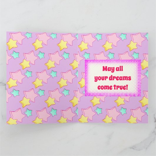 Unicorn Birthday Karte (Innenseite)