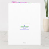 Unicorn Birthday Karte (Rückseite)