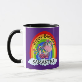Unicorn BIRTHDAY Lila Tasse