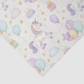 Unicorn Birthday Magic – Pastel Fantasy Celebratio Seidenpapier (Detail)