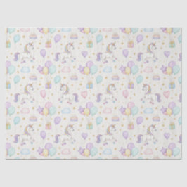 Unicorn Birthday Magic – Pastel Fantasy Celebratio Seidenpapier