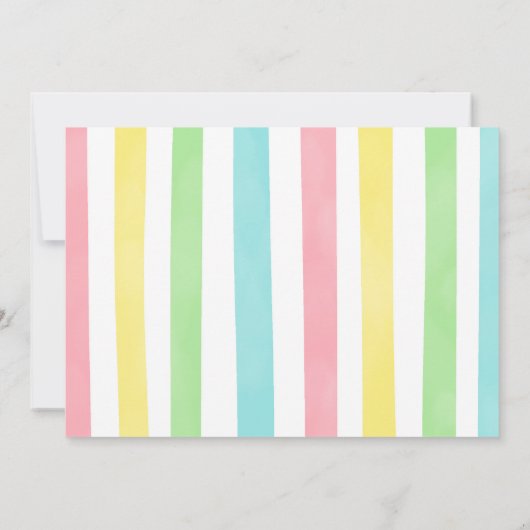 Unicorn Birthday Magical Party Foto Einladung (Rückseite)