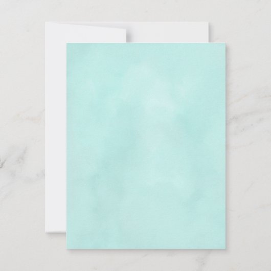 Unicorn Birthday Mitteilungskarte (Rückseite)