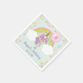 Unicorn Birthday Napkins Serviette (Ecke)