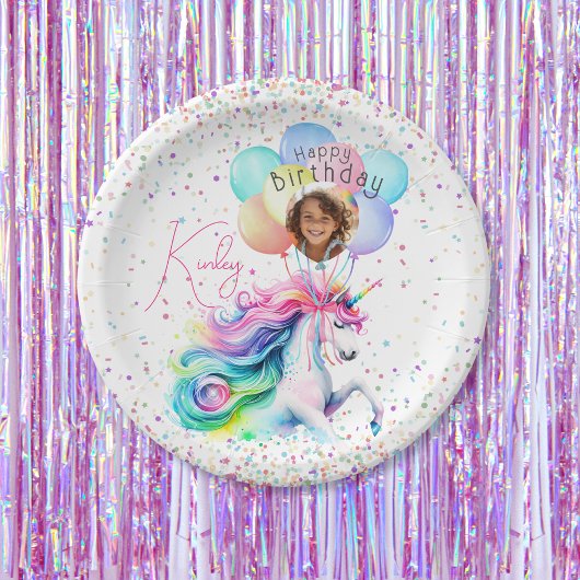 Unicorn Birthday Paper Teller