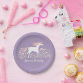 Unicorn Birthday Pappteller (Party)