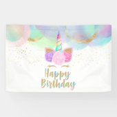 Unicorn Birthday Party Banner (Horizontal)