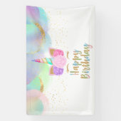 Unicorn Birthday Party Banner (Vertikal)