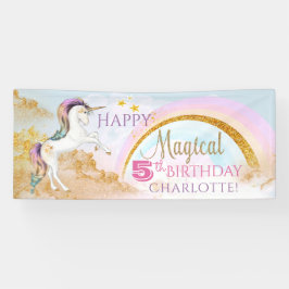 Unicorn Birthday Party Banners Banner