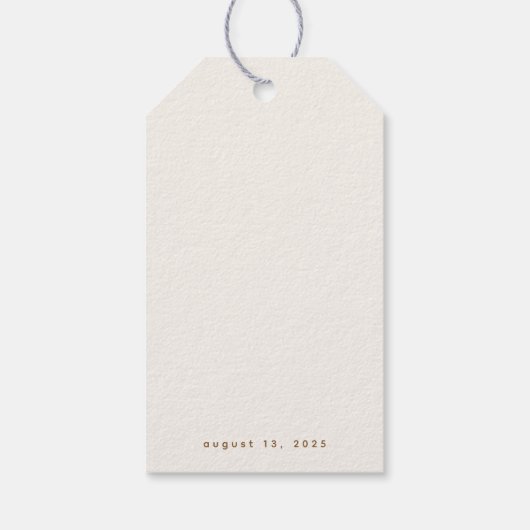 Unicorn Birthday Party Danke Geschenkanhänger (Rückseite)