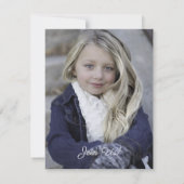 Unicorn Birthday Party Einladung (Rückseite)