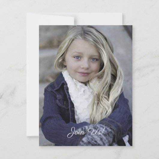 Unicorn Birthday Party Einladung (Rückseite)