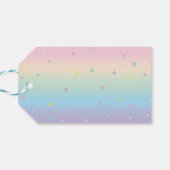 Unicorn Birthday Party Gefallen Danke, Geschenk-Ta Geschenkanhänger (Rückseite Horizontal)