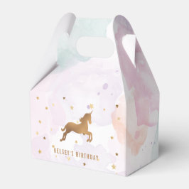 Unicorn Birthday Party Geschenkschachtel