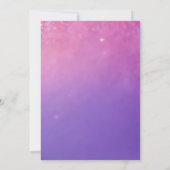 Unicorn Birthday Party Invitation Einladung (Rückseite)