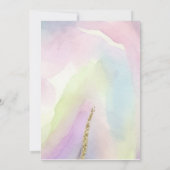 Unicorn Birthday Party Invitation Einladung (Rückseite)