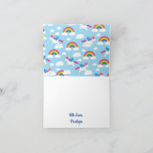 Unicorn Birthday Party Karte (Innenseite)