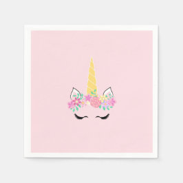 Unicorn Birthday Party Paper Napkins Serviette