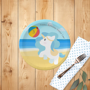 Unicorn Birthday Party Pappteller