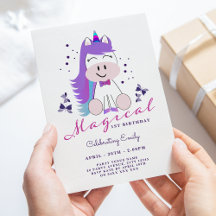 Unicorn Birthday Party Rainbow Colors