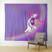 Unicorn Birthday Party Rainbow Foto Hintergrund Wandteppich (Beispiel (Horizontal))