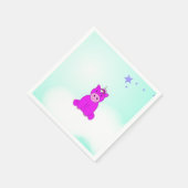 Unicorn Birthday Party Serviette (Ecke)