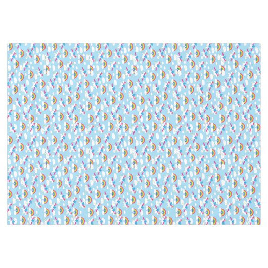 Unicorn Birthday Party Tischdecke (Vorderseite (Horizontal))