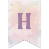 Unicorn Birthday Party Wimpelkette (Zweite Fahne)