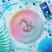 Unicorn Birthday Rainbow Pappteller (Party)