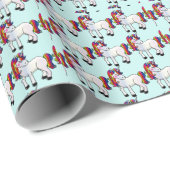 UNICORN BIRTHDAY Wrapping Paper Geschenkpapier (Rolleneckpunkt)