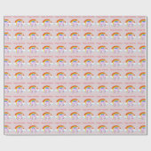 Unicorn Birthday Wrapping Paper Geschenkpapier (Flach)