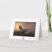 UNICORN BLANK GREETCARD KARTE (Rückseite)