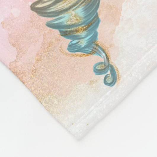 Unicorn Blanket Fleecedecke (Ecke)