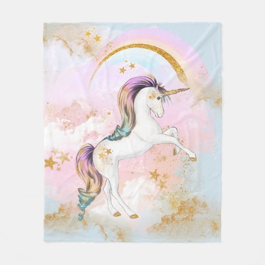 Unicorn Blanket Fleecedecke (Vorderseite)