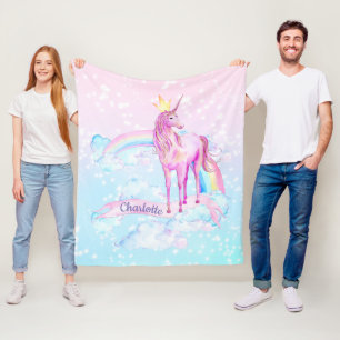 Unicorn Blanket Personalisiert Einhorn Decken