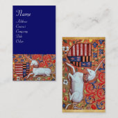 UNICORN, blau Visitenkarte (Vorne/Hinten)